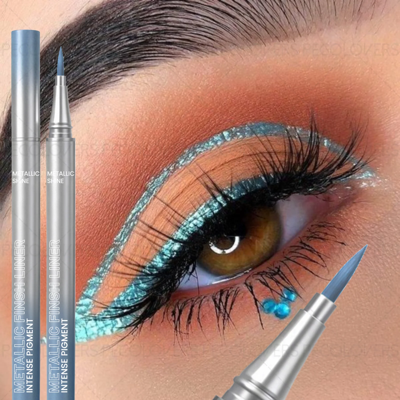 1PC Glittery Liquid Eyeliner & Eyeshadow - Waterproof, Pearlescent Finish, Buildable, Perfect for Music Festival Weddings
