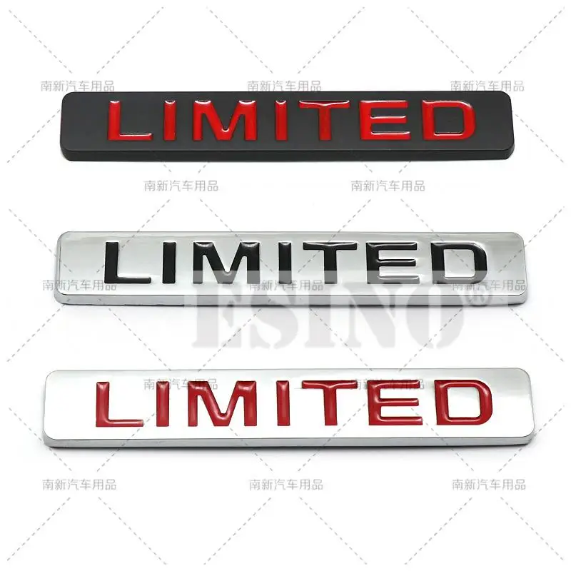 New 3D Limited Trunk Zinc Alloy Adhesive Emblem Fender Rear Body Tailgate Badge For Jeep Cherokee Compass Wrangler