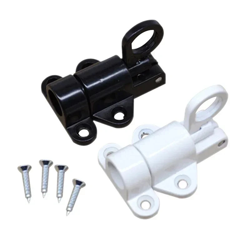 Aluminum Alloy Security Automatic Gate Lock Spring Bounce Door Bolt Latch Gate Latch Lock Grey Aluminum Latch Lock