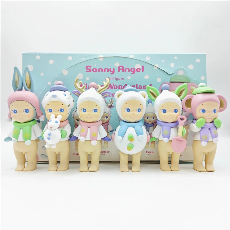 Caja ciega de Sonny Angel, serie del país de las Maravillas de invierno, figuras lindas de niña, modelo coleccionable de PVC, decoración de habitación de muñecas, regalos de navidad, Juguetes