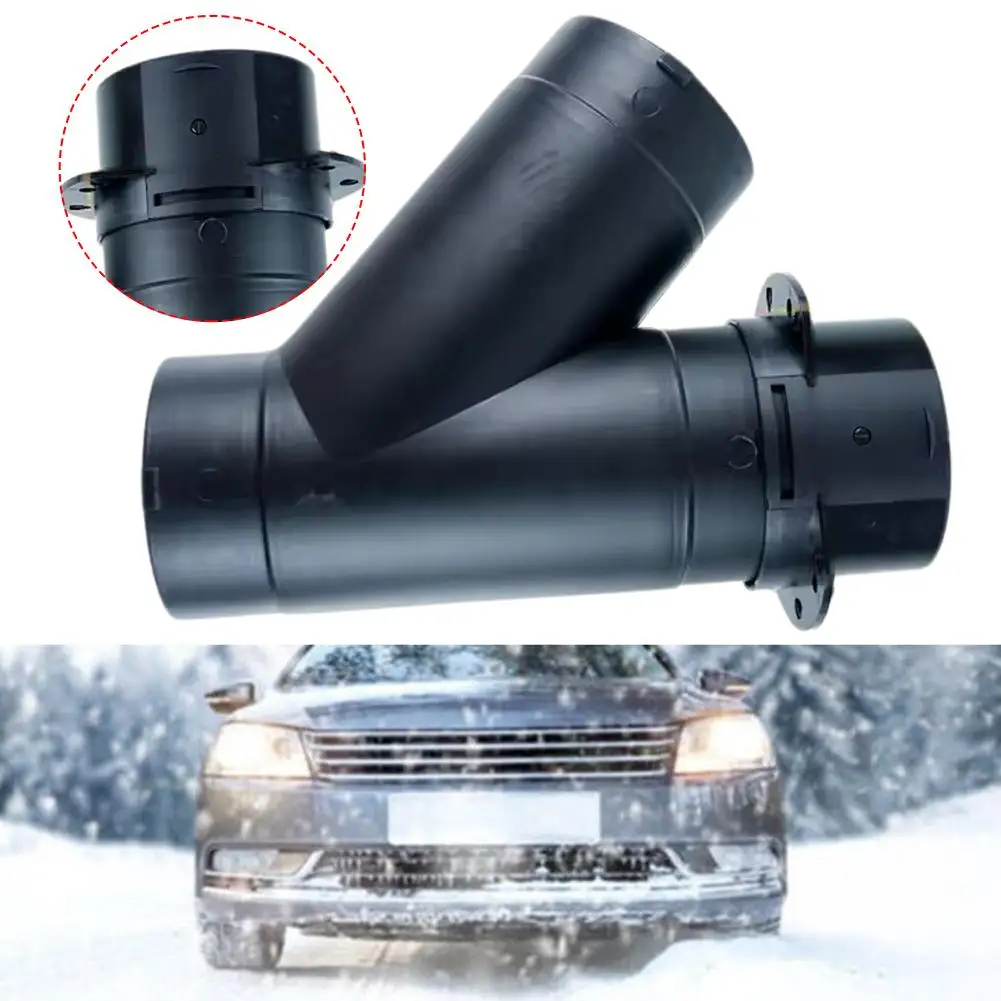 60mm 75mm Valve Flap Adjustable Air Diesel Heater Vent Ducting Branch Splitter Exhaust Pipe Outlet Joiner Connector For Car A2Y1