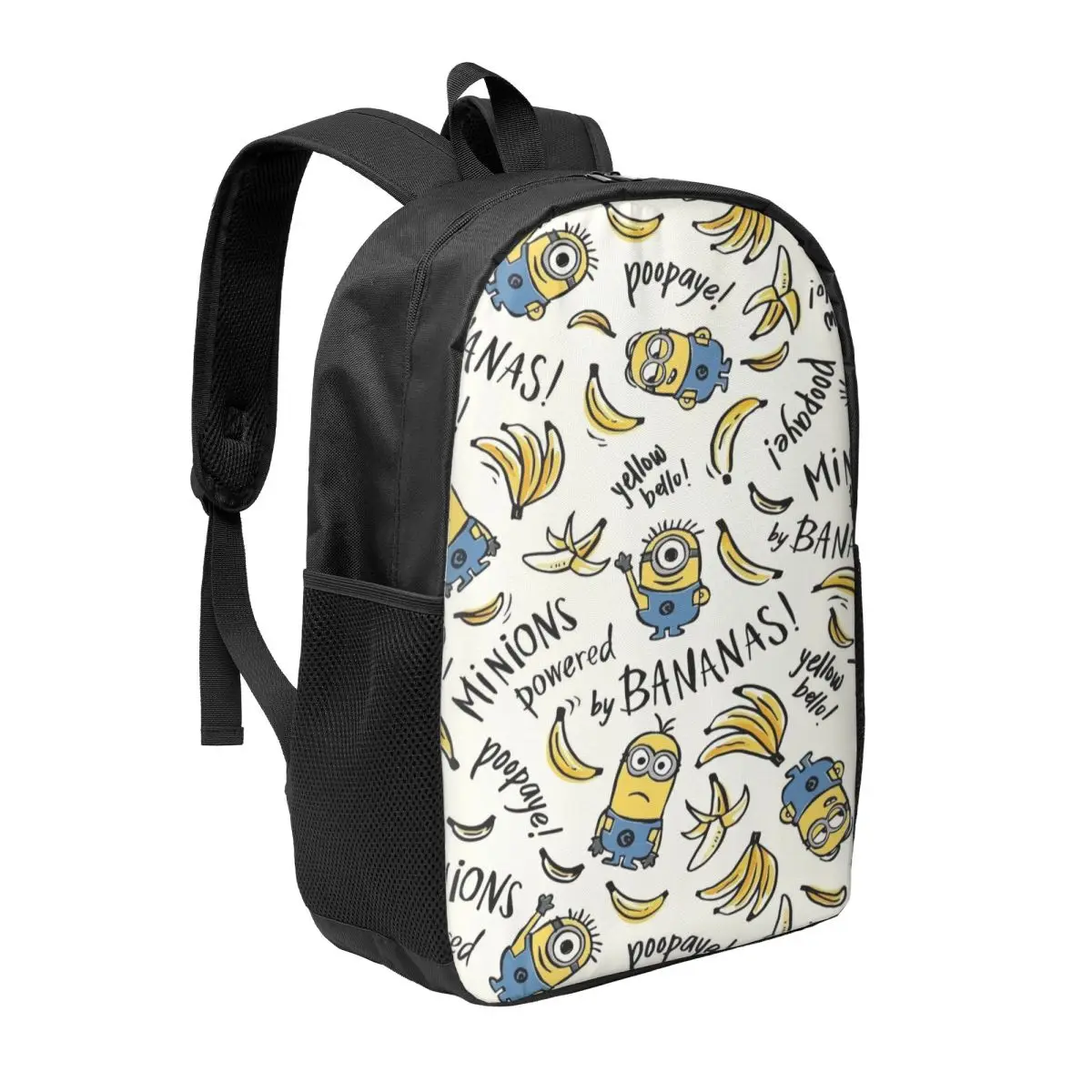 Custom Minion Cartoon Backpack for Boys Girls Minions Bananas College School Travel Bags Men Women Bookbag Fits 15 Inch Laptop