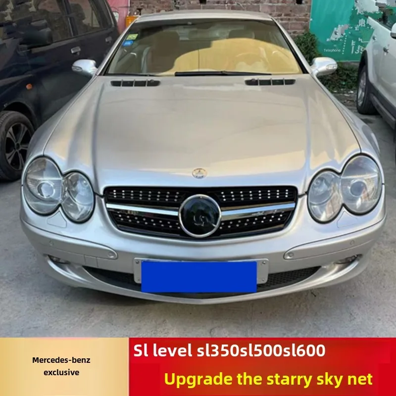 Suitable for 02-08 Mercedes Benz SL class R230 SL350 SL500 SL600 modified AMG Starry Sky grille