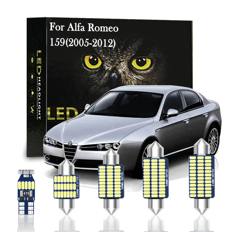 

Canbus 15pcs LED Interior Light For Alfa Romeo 159 (2005-2012) Car Accessories LED Bulb Indoor Dome Glove Box Lamp Kit