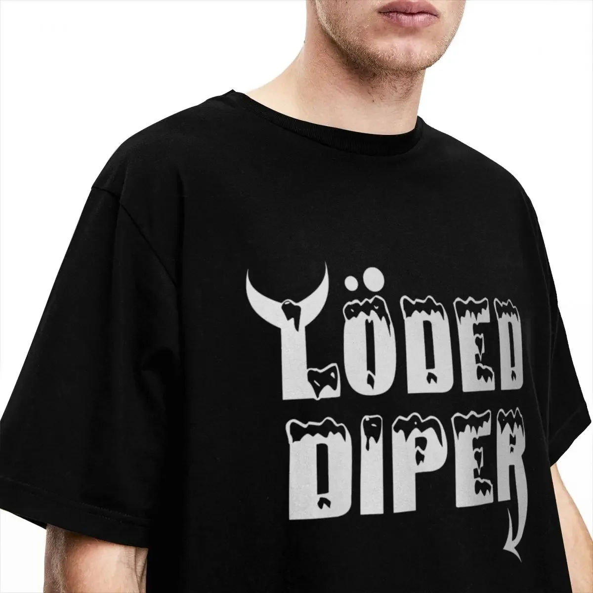 Loded Diper Band Logo Merchandise Shirt for Men Women Casual Cotton T Shirt Crewneck Short Sleeve Plus Size Tops