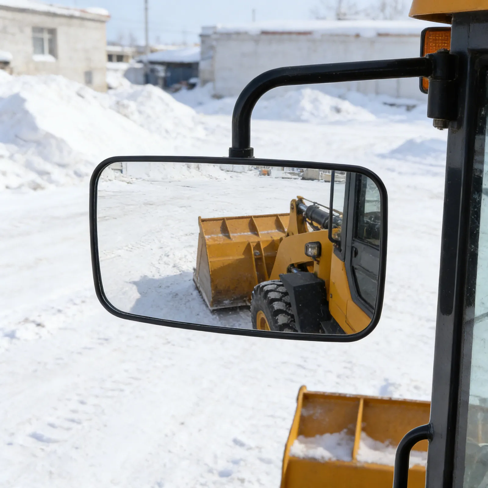 

Tractor Mirror Engineering Vehicle Rearview Mirror Forklift Backup Excavator Convex Wide Angle Convex Side Mount Mirrors Truck
