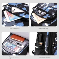 Children School Backpack with Wheels Rolling School Bag For Boys Kids Wheeled backpack Trolley Bag Students Backpack Bookbag 3