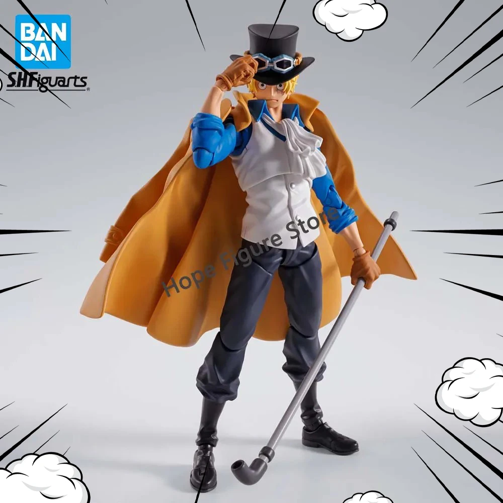 

In Stock Original BANDAI SHFiguarts Revolutionary Army Chief of Staff Sabo Figure Anime Action Model One Piece Genuine Toy