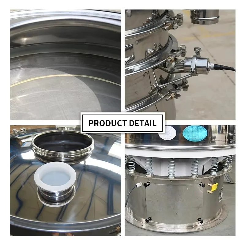 Customized Food Grade Ultrasonic Vibrating Sieve Machine Milk Protein Powder Wheat Flour Separator Fine Powder Sieving