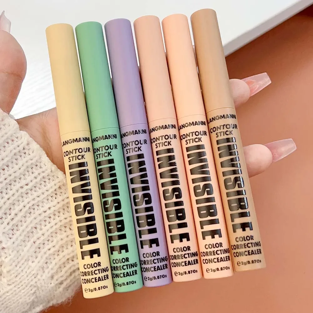 Dauerhafte Konturierung Concealer Stick vollständige Abdeckung Abdeckung dunkle Kreise Akne Poren modifizieren Hautton Concealer Foundation Pen Make-up