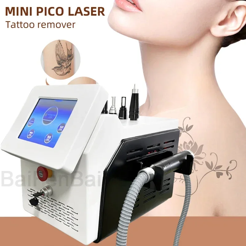 Piosecond Laser Wash Tattoo Wash Eyebrow Removal Laser Hair Removal Skin Whitening Mole Q Switch ND Yag 532nm 755nm 1064nm