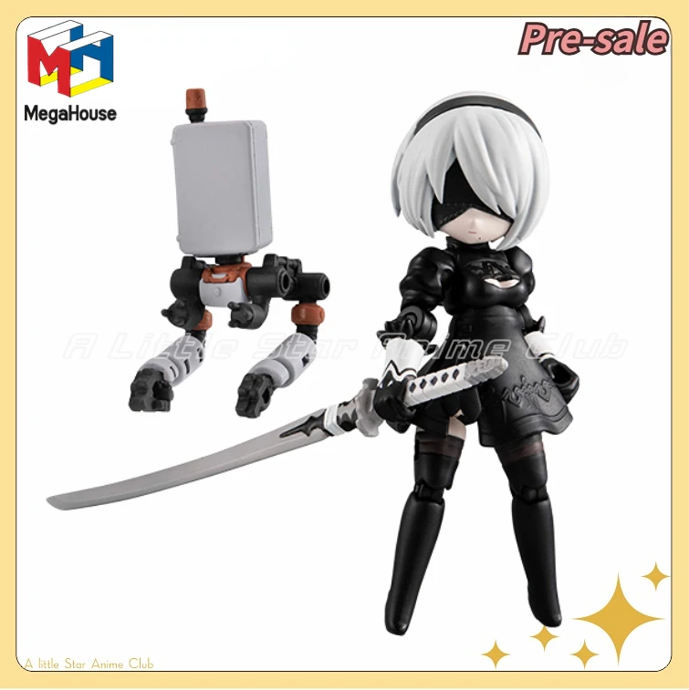 【Pre Sale】Original MegaHouse DESKTOP ARMY NieR:Automata Ver1.1a 2B Collection Animation Figures Toy Model