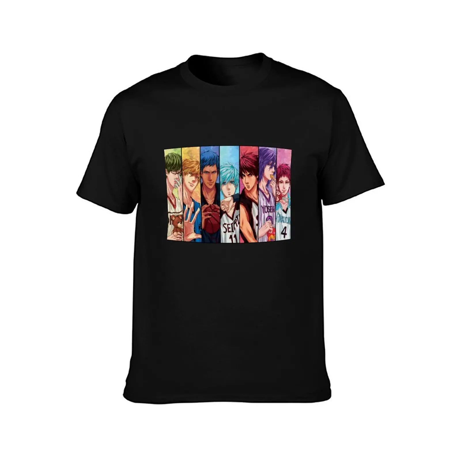 Kuroko No Basket, Basketball T-Shirt, Summer Casual Cotton Tee, Oversized Streetwear Tops, Vintage Graphic Print, 100% Cotton