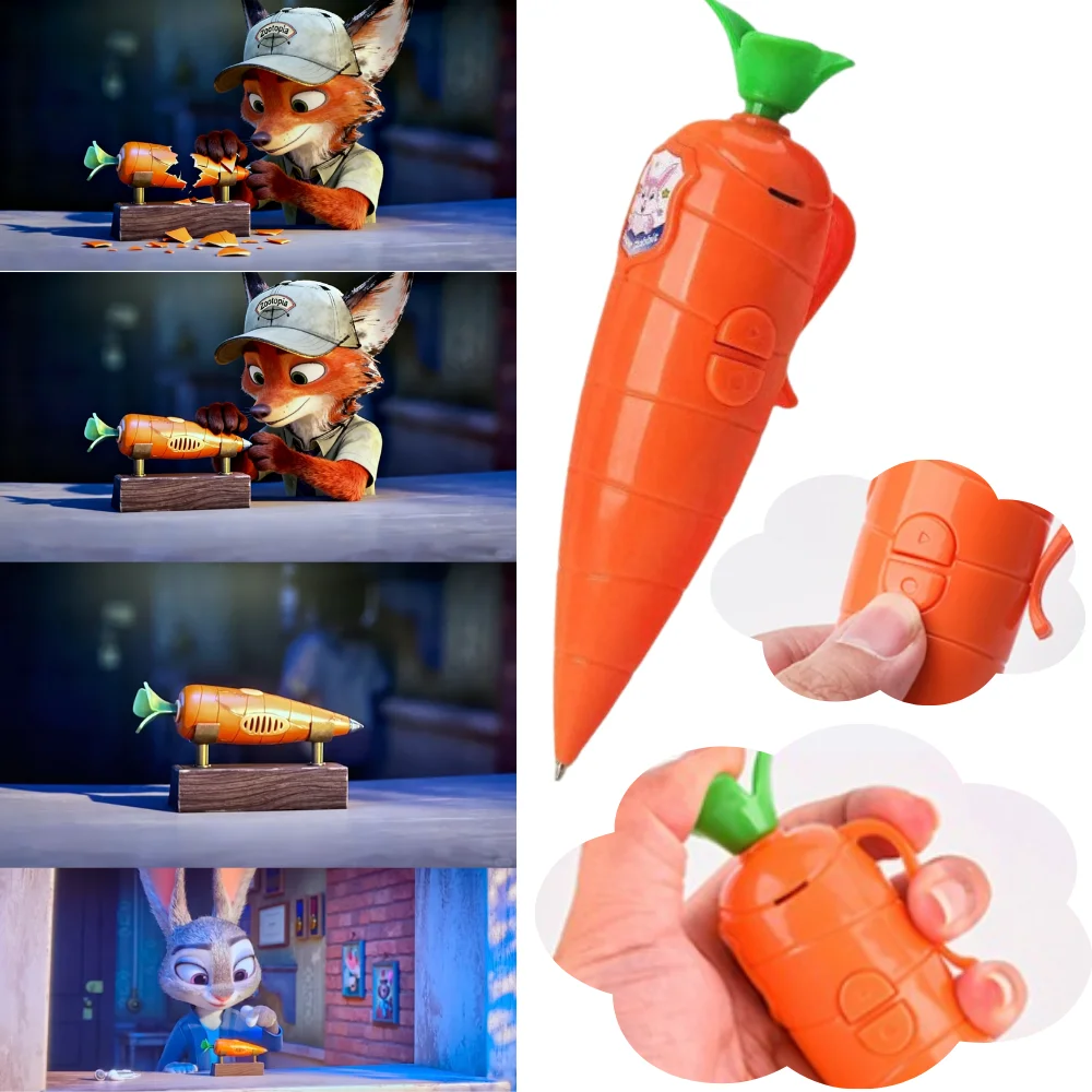 만화 주디 주토피아 당근 옥수수 가지 녹음펜 학생 만화 문구 볼펜 창의적인 선물 @ 크리스마스 선물