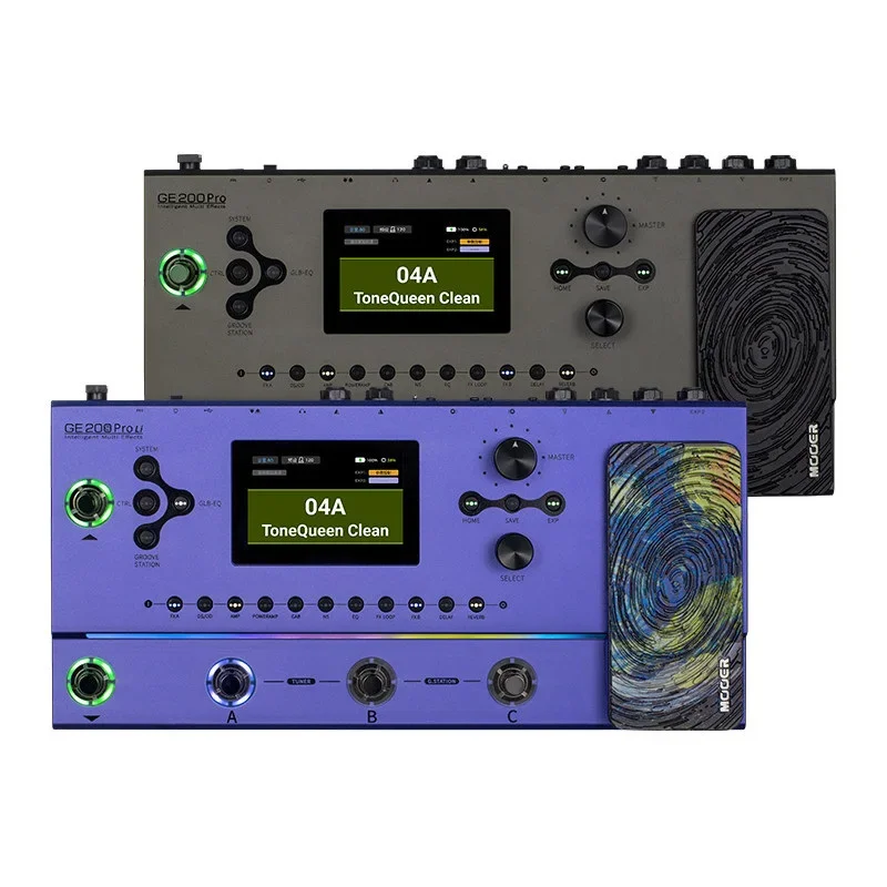 MOOER GE200 Pro GE200 Pro Li Guitar Multi Effects Processor Pedal Amp Modeling Looper Drum Machine