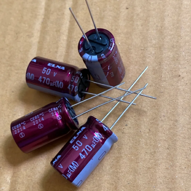 

5PCS 470UF 50V ELNA Audio Capacitor 50V 470UF 12.5X20 RA3 Purple Red Robe