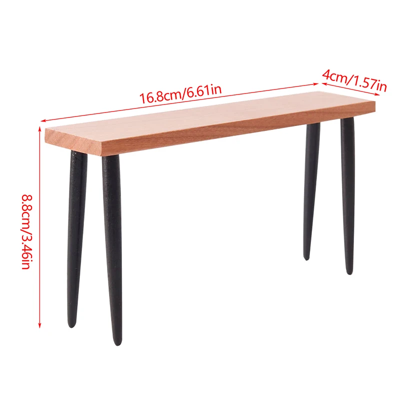 جديد 1:12 دمية طاولة شاي صغيرة طاولة القهوة نموذج دمية زخرفة الأثاث بيت الدمى المشهد الصغير البناء الدعائم #6