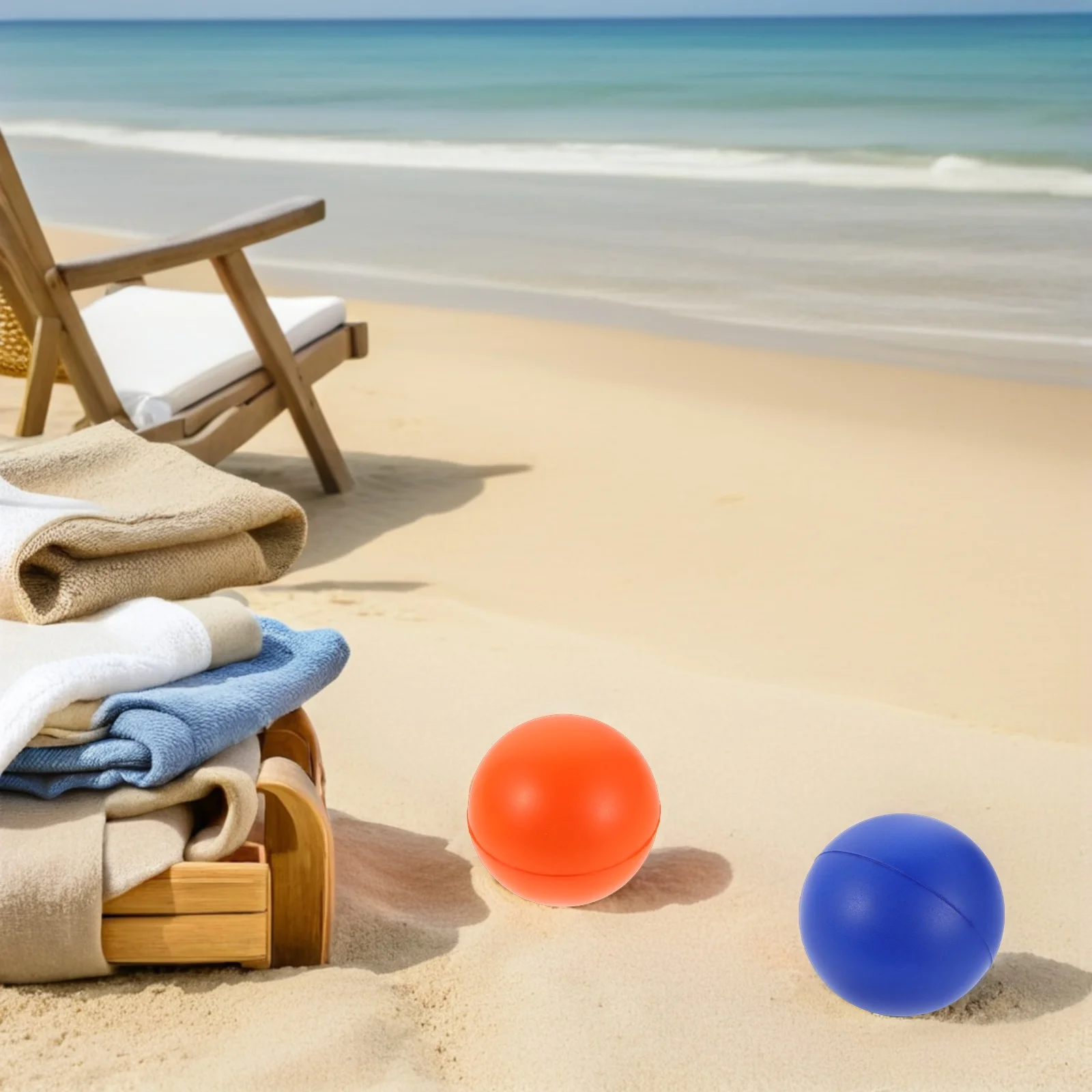 

10Pcs Vibrant PU Paddle Balls Soft Bounce Outdoor Paddle Ball Set Beach Pool Park Sports Family Toys for Teens