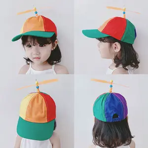 Bamboo Dragonfly Baseball Cap, Helix -Hubschrauber, Papa Hut, Regenbogen, lustig, Erwachsener, Kinder, Jungen, Mädchen, Abenteuer 11 Hauptverkäufe Arco Iris Cat - №12