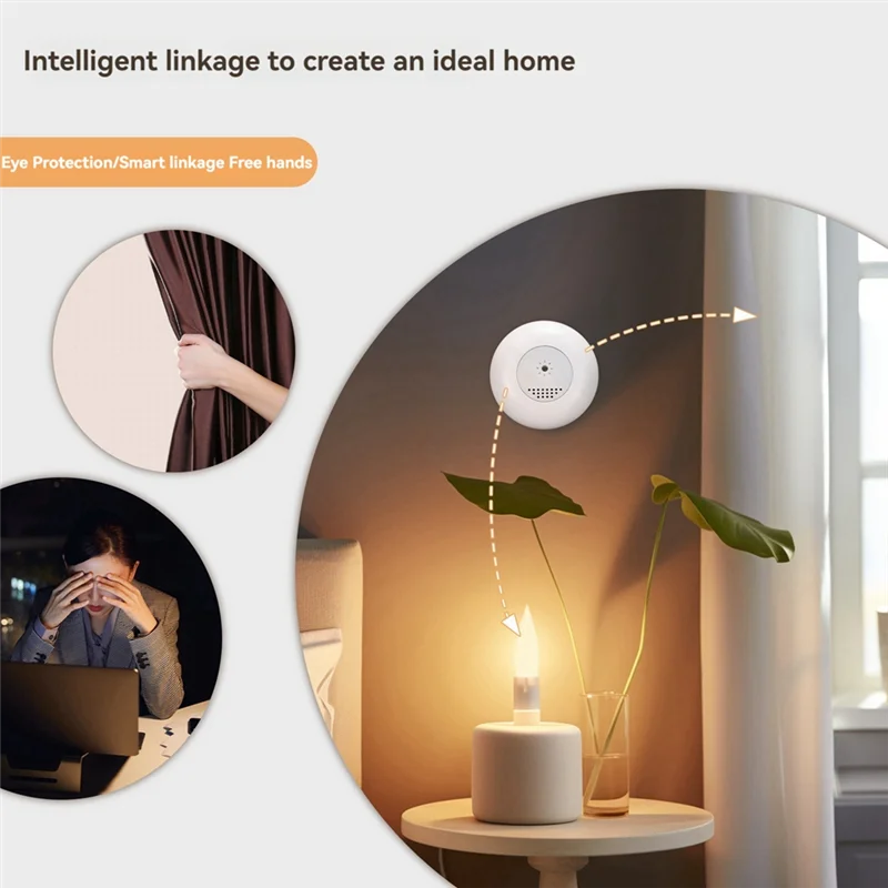 AB53 Smart Light Sensor Tuya Smart Home Zigbee Lichtsensorapparaat App-gestuurde helderheidsdetectiedetector