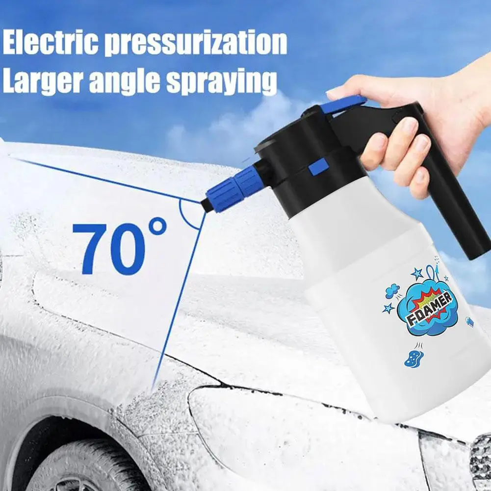 Car Wash Foamer High Pressure 1.5L Foam Sprayer Electric Detailing Sprayer Foam Lance Machine For Car Washing Gardening Supplies