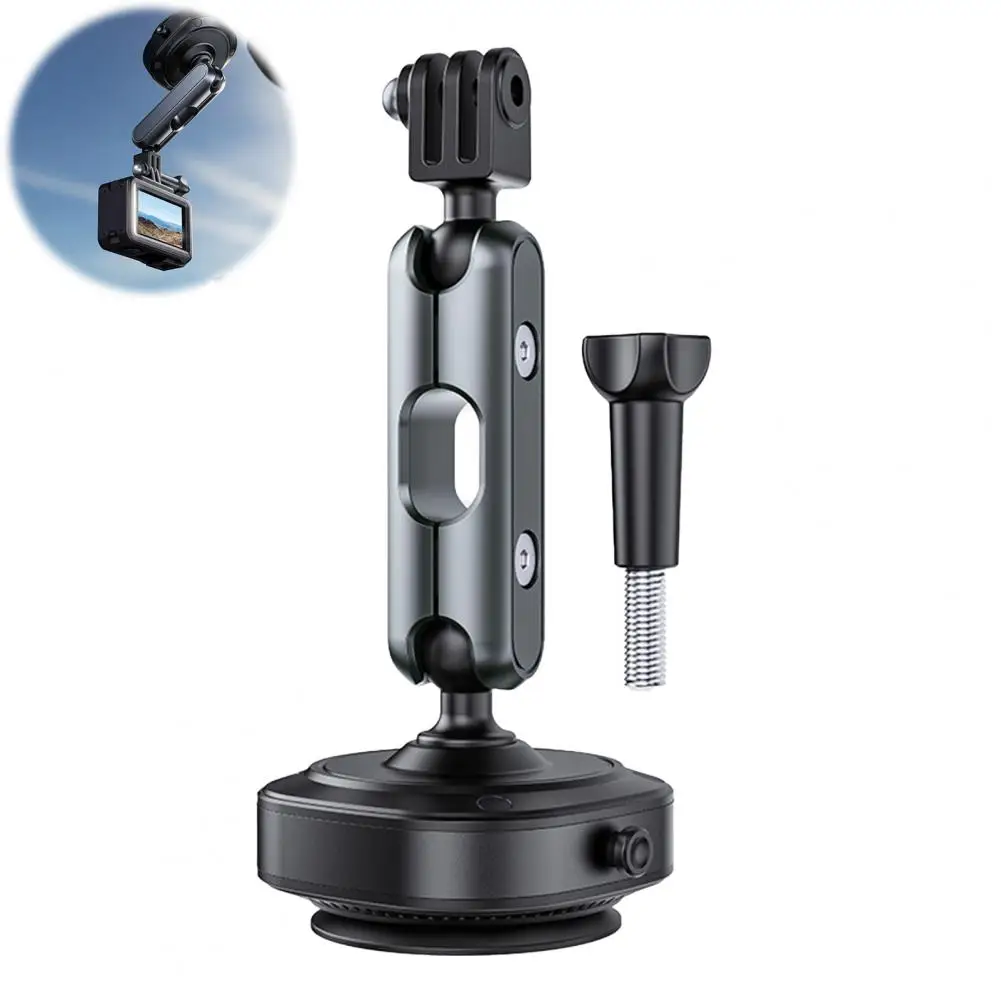 

Кронштейн для камеры из алюминиевого сплава, регулируемый на 360 градусов, крепление на присоске для экшн-камеры для Gopro Insta360, складной спортивный автомобиль