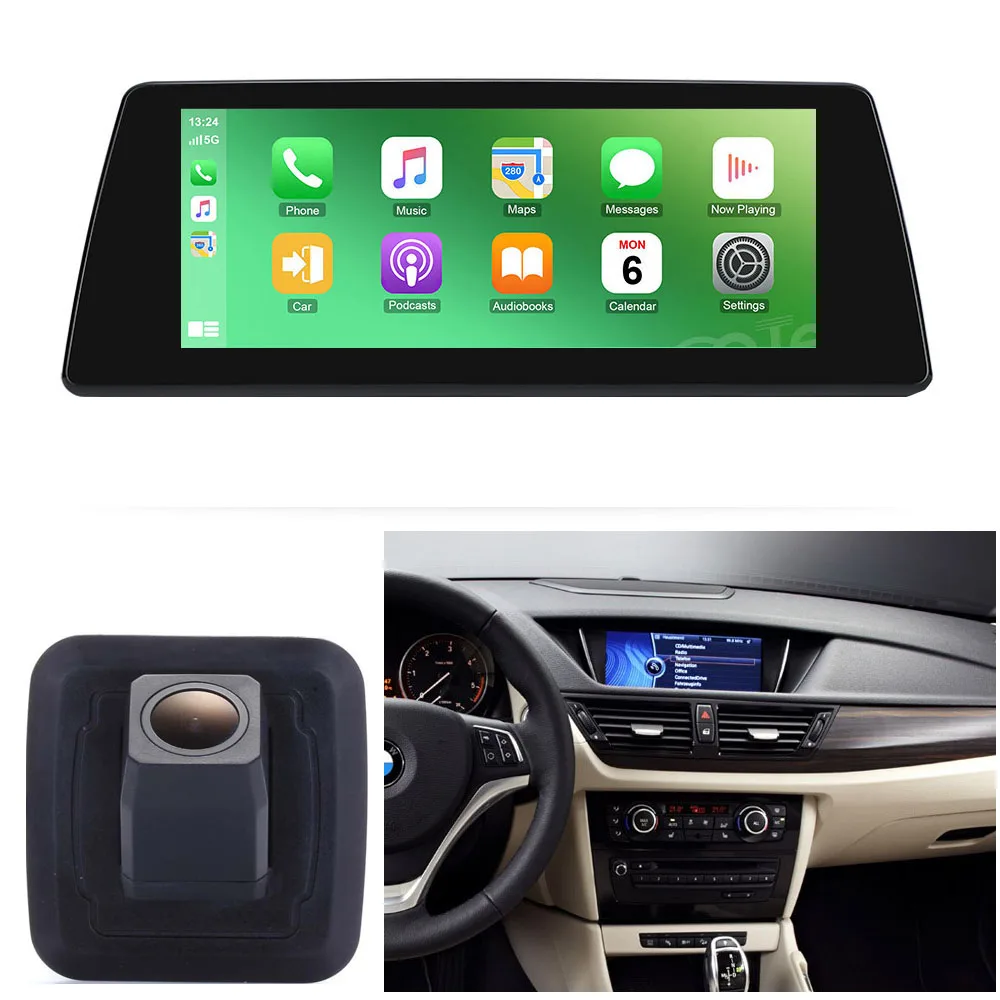 Bluetooth Carpaly GPS Android Auto Car radio Navigation +HD Reverse camera For BMW X1 E84 xDrive28i xDrive25i CCC CIC NTB EVO
