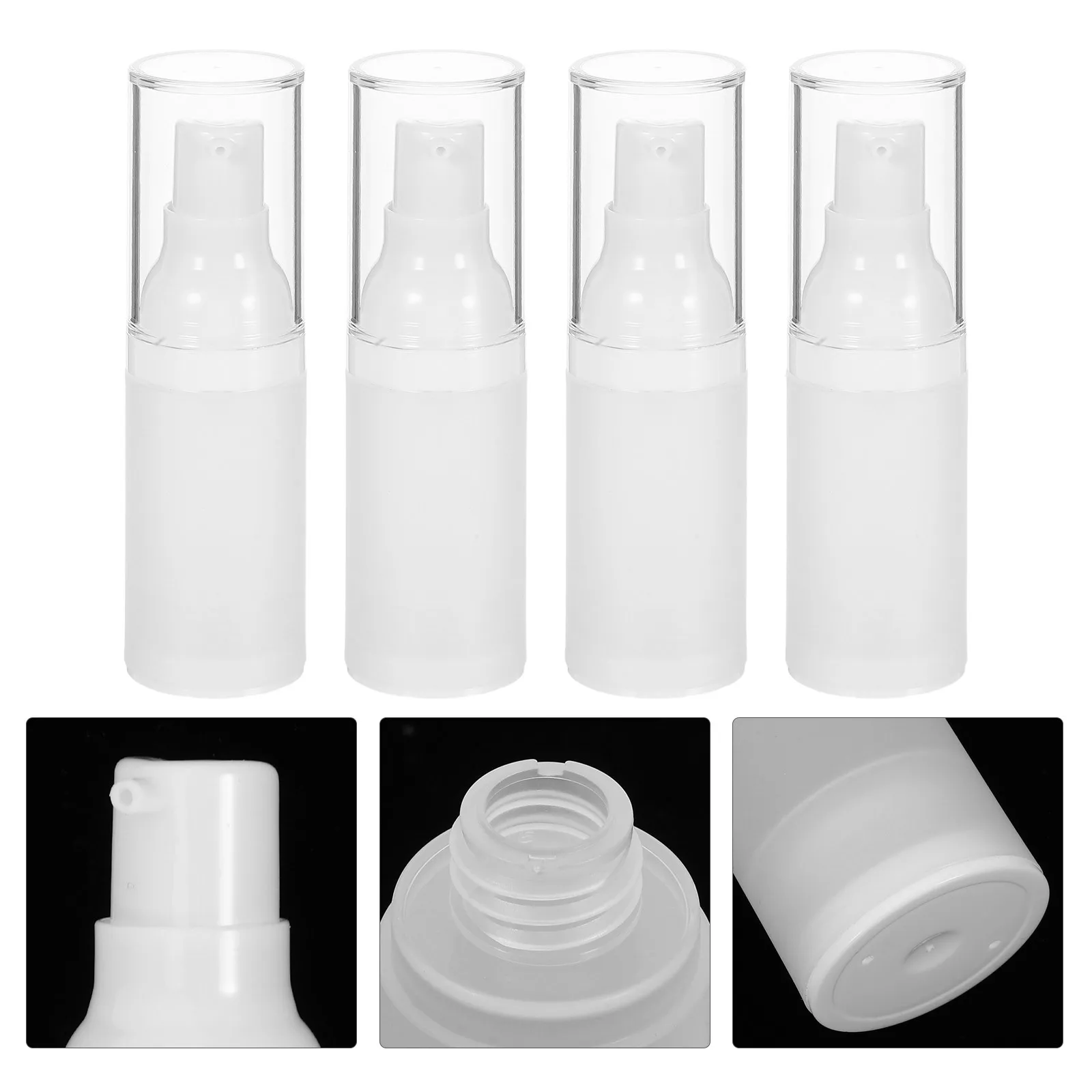 

4Pcs 20ml Airless Vacuum Bottle Matte Lotion Dispenser Travel Storage Container Lotion Bottle Dispenser