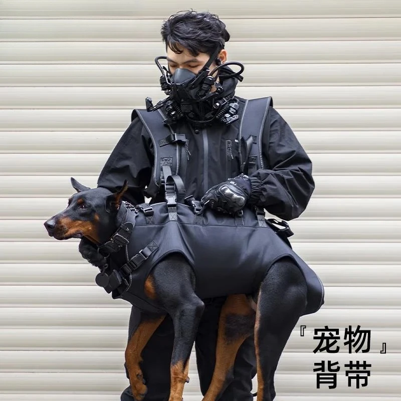 Dog Strap Pet Horizontal Backpack Medium and Large Old Sick Aid Walking Double Shoulder Go Out Portable Bag 4XL