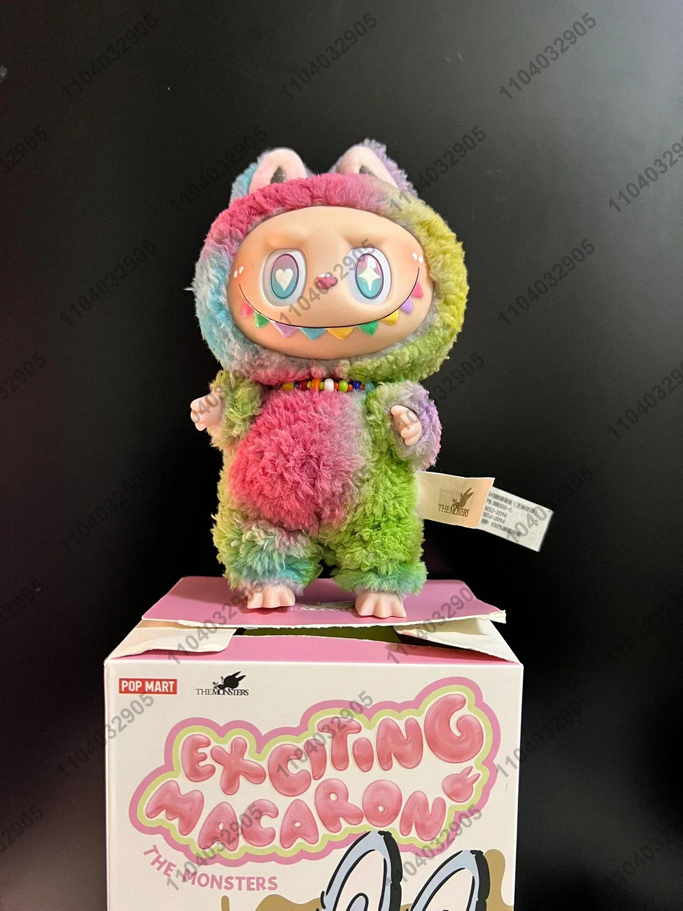 Labubu les monstres arc-en-ciel série macaron passionnant poupée Transformation vinyle peluche poupée figurine d'action sac pendentif à breloque cadeau