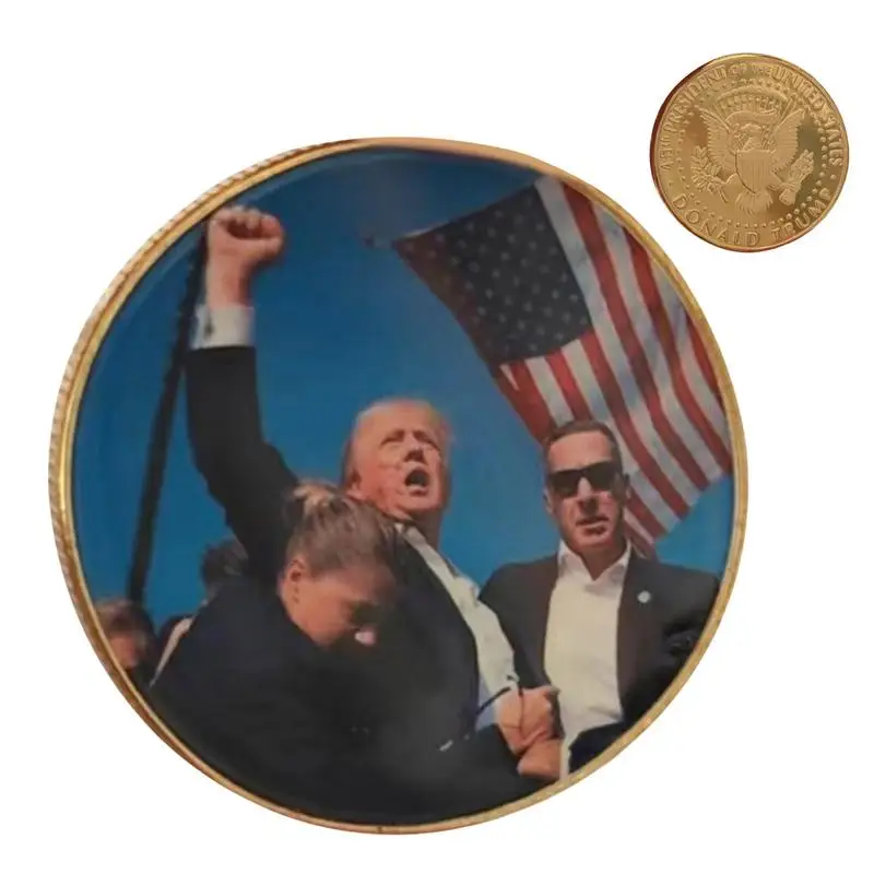 President Collectibles Coin President Commemorative Coin President Election Souvenir Coin 2024 Vote Historical Collectibles