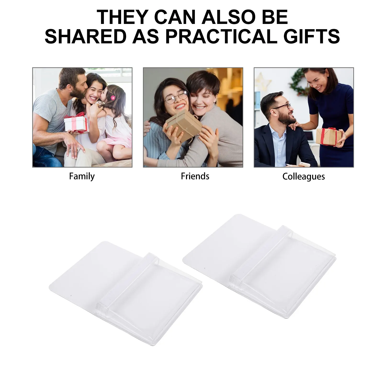 

2pcs Magnetic File Holders Transparent Pvc Pen Holders For Whiteboard Office School Storage Organizer Wall Refrigerator