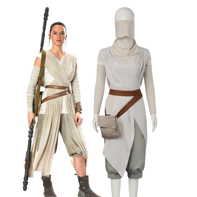 Disfraz de Rey para mujer, traje de Skywalker de batalla espacial, uniforme Jedi, bolsa de máscara de asesino, conjunto de disfraz, traje de fiesta de Carnaval y Halloween