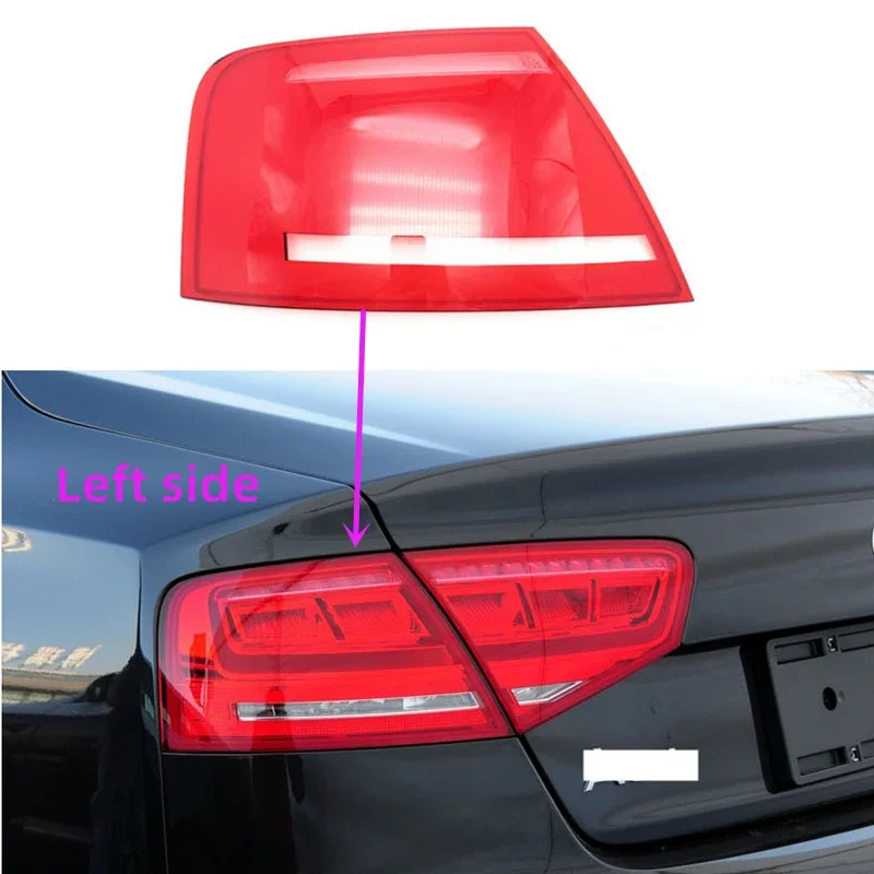 

For Audi A8 2011 2012 2013 Rear Taillight Shell Brake Lights Shell Replacement Auto Rear Shell Cover