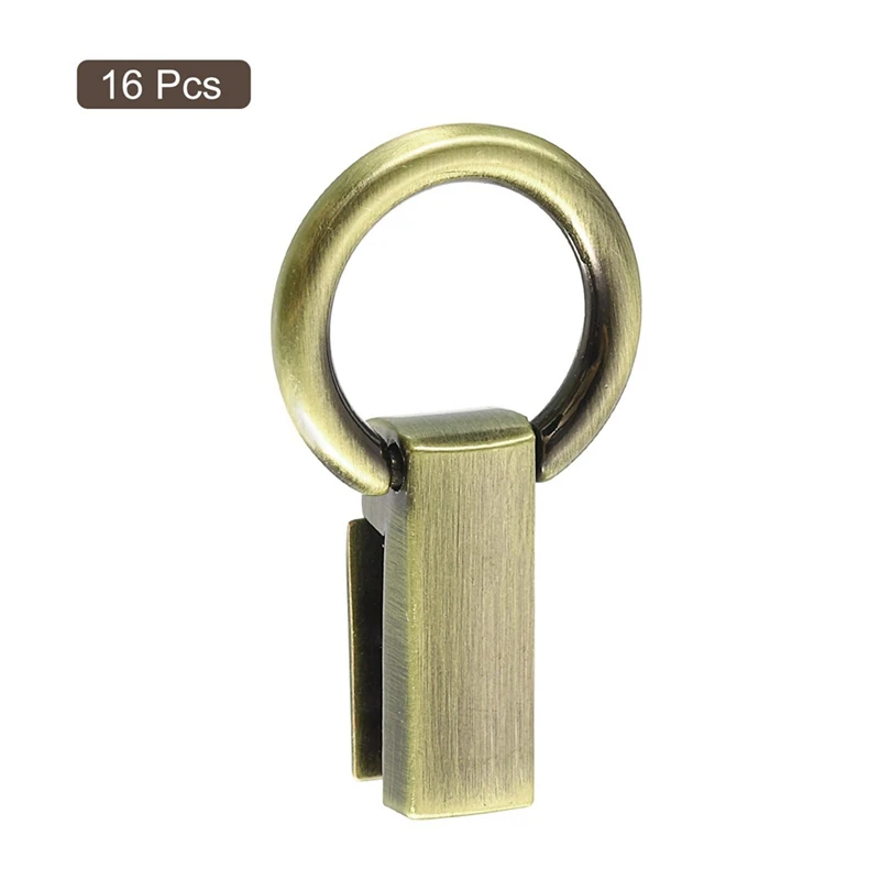 ASDS-16PCS Bag Side Clip Buckle Metal Suspending Handbag Strap Chain Connector With D Ring For DIY