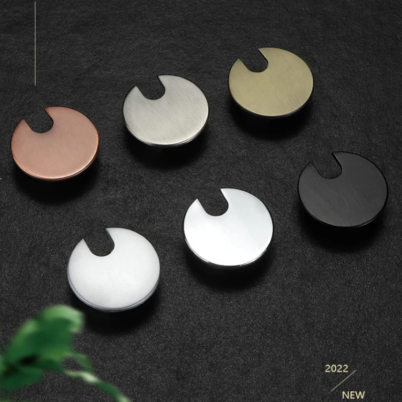 

35mm 50mm 53mm 60mm 80mm Plastic Wire Hole Cover Outlet Port Table Computer PC Desk Round Cable Grommet Line Holder White Black