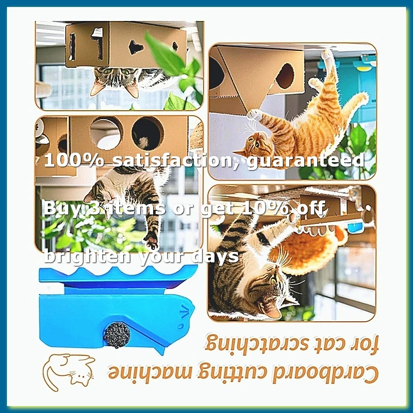 Cutter for Cat Scratchers, Kitten Shaped Cutter Cardboard Handheld Cardboard Cutter Tool, DIY Cat Scratchers Cardboard