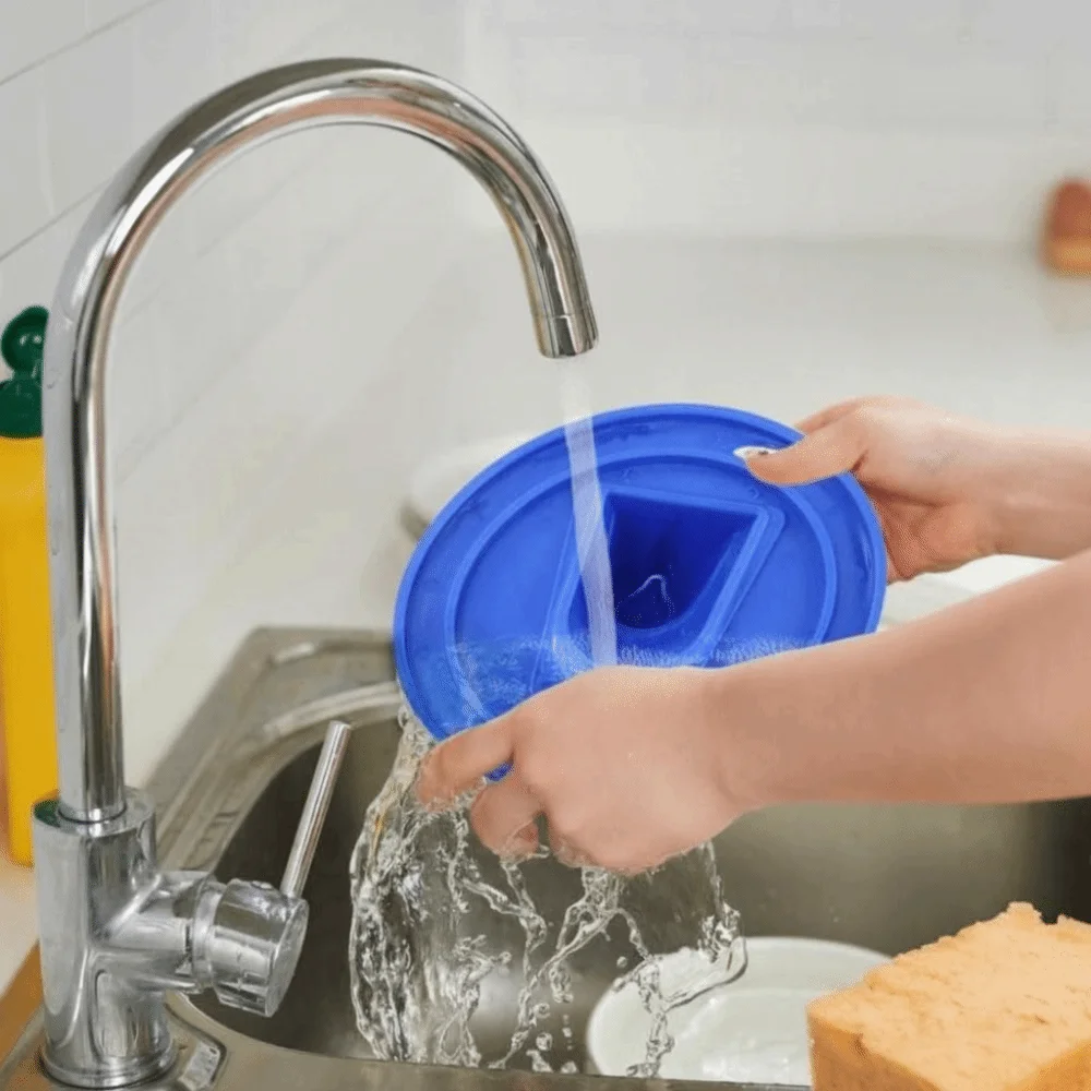 Folding Paint Bucket Paint Mix Cover Space Saving Paint Storage Paint Can Lid Collapsible Spout Reduce Messy Drips