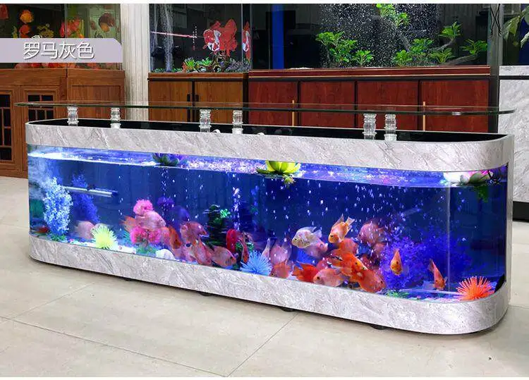 

Large ecological coffee table fish tank living room aquarium glass household