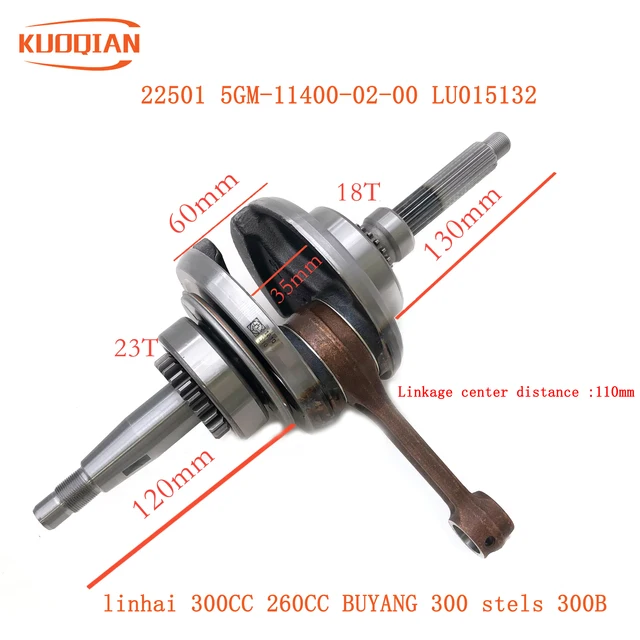 Oryginalny wał korbowy Linhai do 260 300 YP VOG Manco talon skuter gokart Buggy części ATV 22501