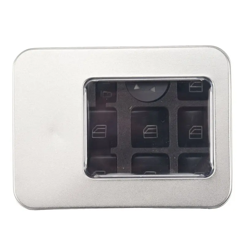 12PCS Car Door Armrest Window Switch Button Trim Cover Sticker For Mercedes Benz GLK ML GL A B C E G Class W204 X166