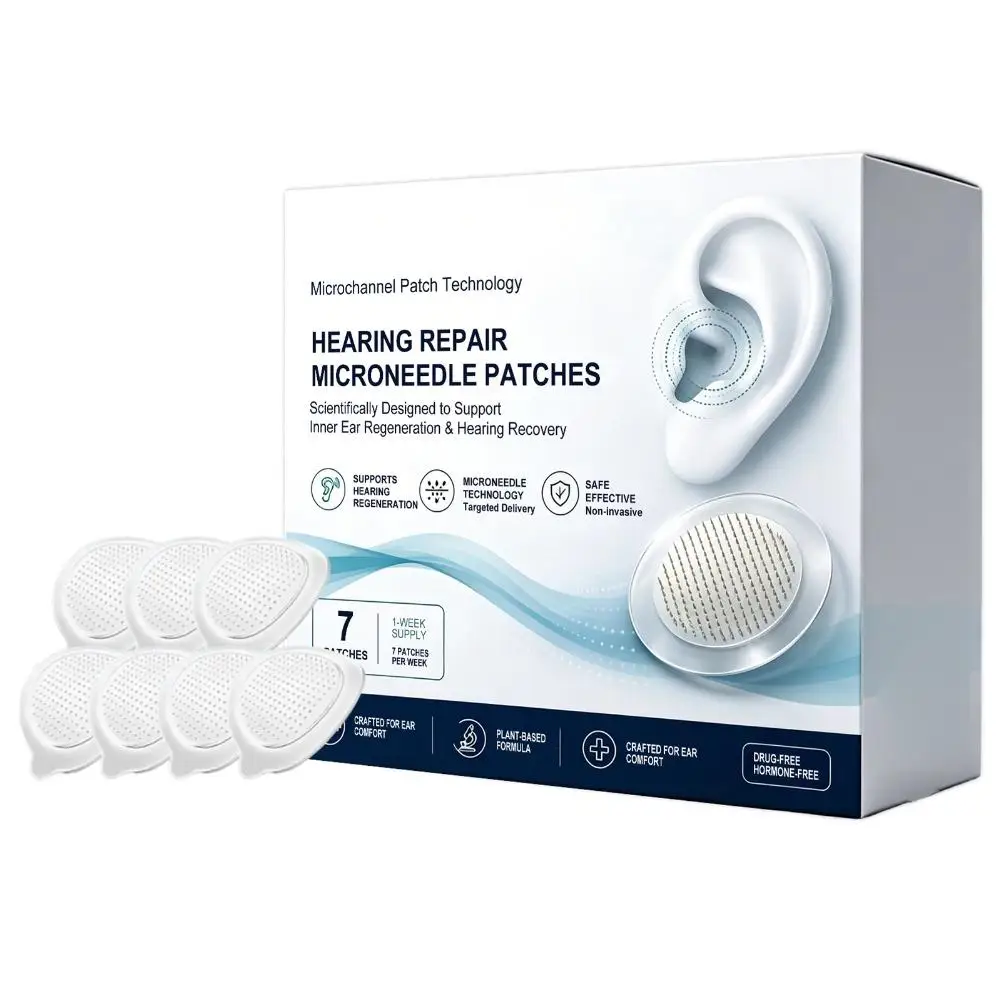 Behind Ear Microneedle Patch Breathable Ear Comfort Patch Skin Friendly Soothing Adhesive for Overnight Daily Care view 6