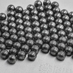 1PC Holeless Beads 7.95mm Gyro Holeless Beads Superconducting Zirconium Damascus Fingertip Gyro Beads