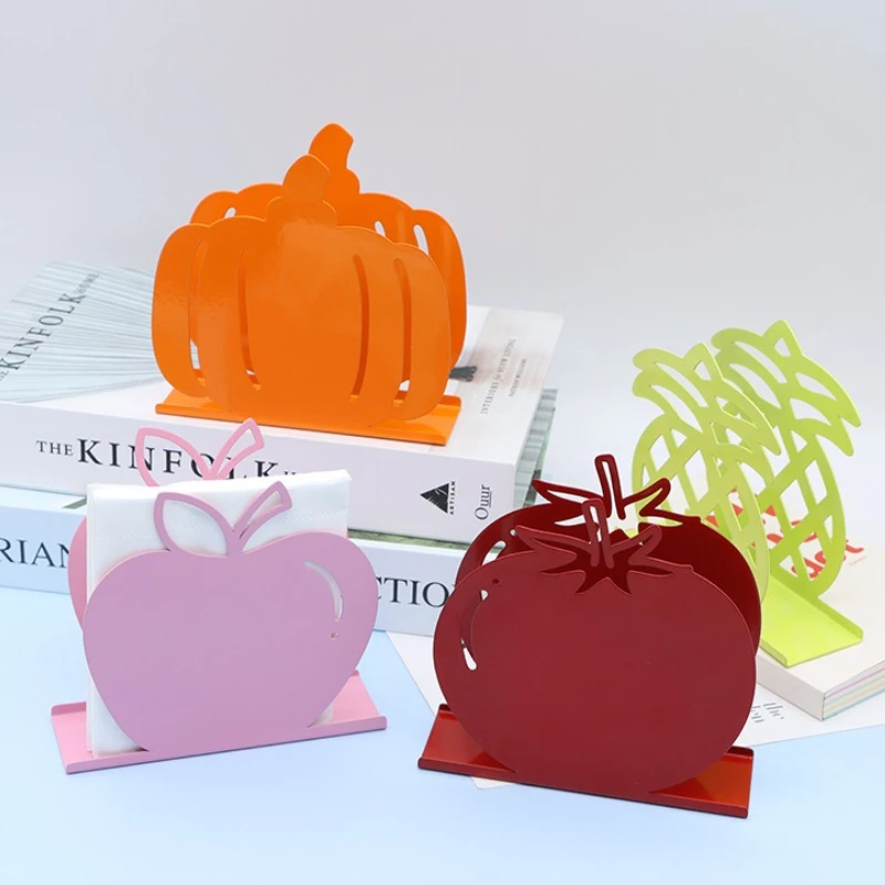 Square Napkin Holder Metal Hollow Out Design Creative Tissue Holder Napkin Holder,Western Restaurant Decoration Ornament
