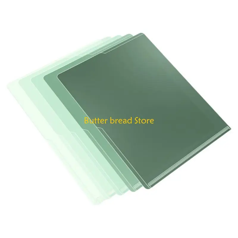 

W89C 5Pcs Clear File Paper Cover Plastic File Sleeves Top and Side Opening Plastic Wallets for Protection Files Ducoments