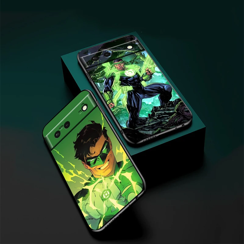 G-Greens L-Lanterns Anime Cool For Google Pixel 9 8 7A 7 6A 6 5A 5 4 4A XL 5G Black Silicon Shockproof Shell Cover Phone Case