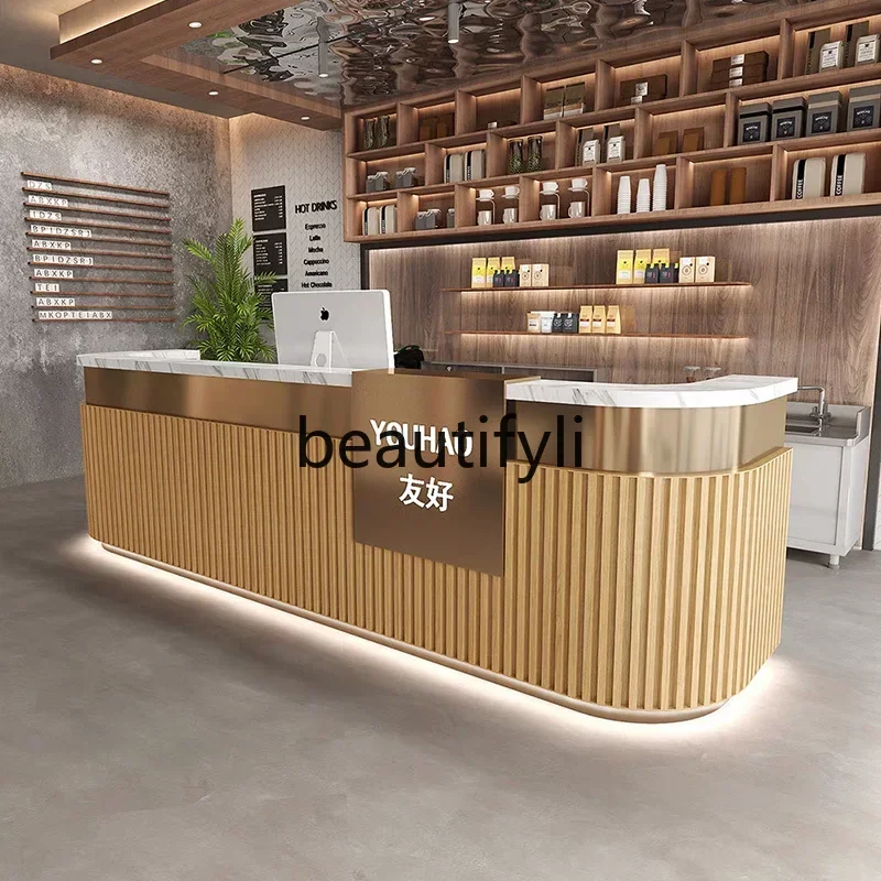 Yj58 Caja Nueva tienda de catering de hotel de estilo chino Tienda de barbacoa comercial, recepción curvada 9344