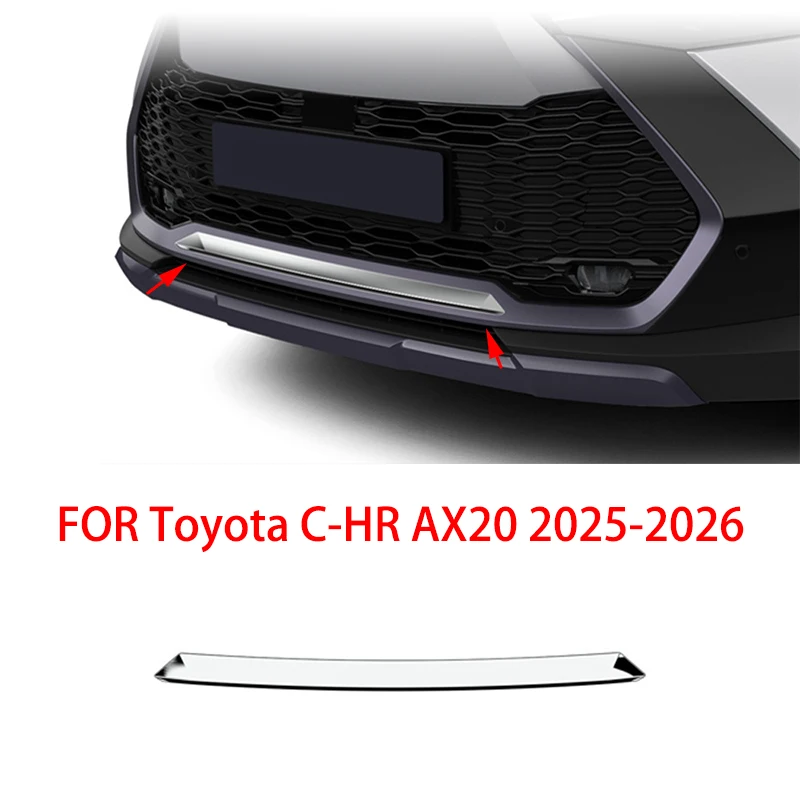 

ПОДХОДИТ ДЛЯ Toyota C-HR AX20 2025-2026, черный хромированный чехол, передний бампер, спойлер, сплиттеры, комплект кузова, боковая юбка