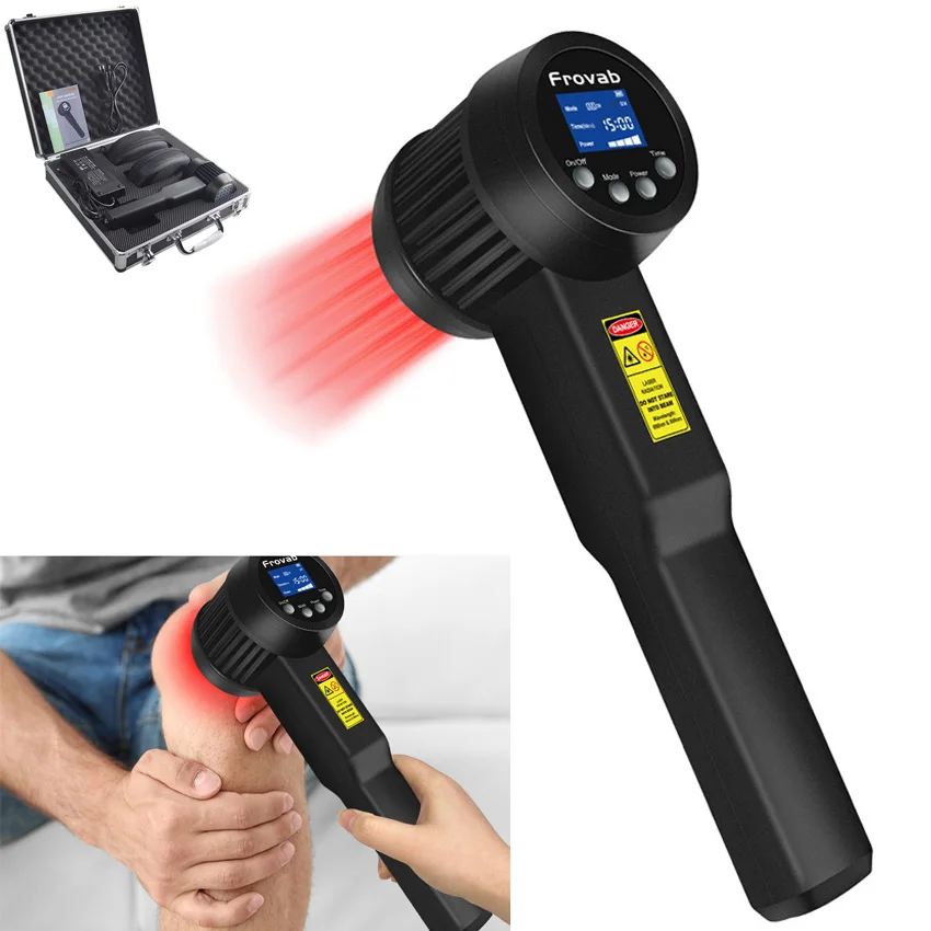 3000mW 650+808nm Class IV laser Therapy Low Level Laser Red Light Therapy Device for Knee Back Neck Pain Arthritis Wound Healing