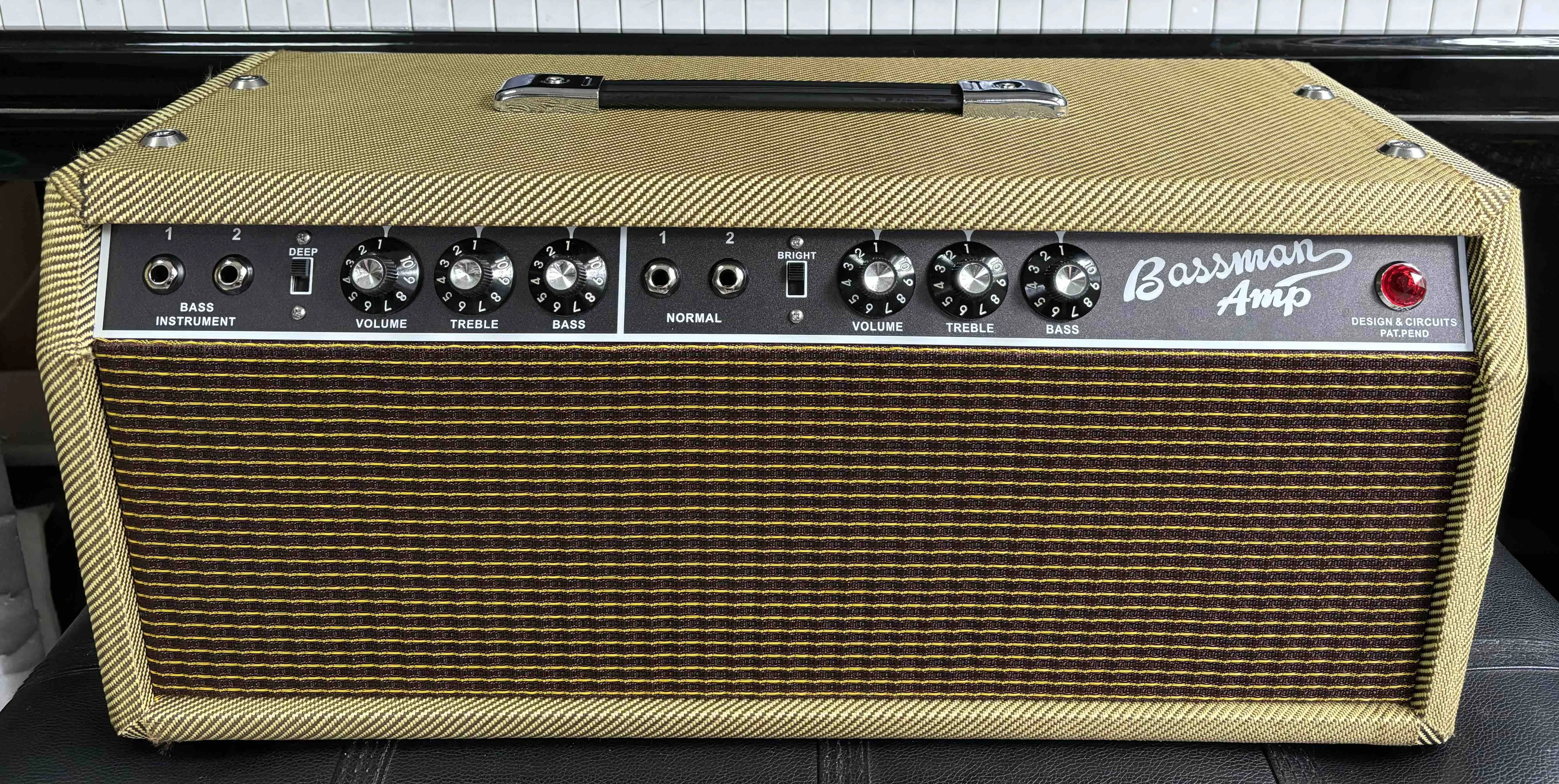 Custom Fantes Bassman Clone Head 1964 1965 Amplifier Bass Tube Amp Vintage Rare Model in Tweed